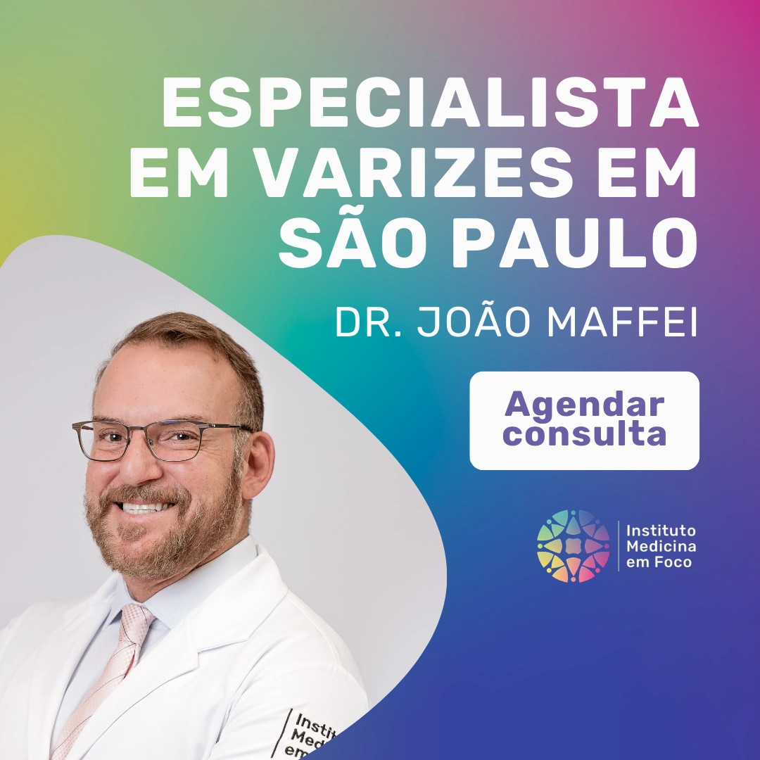 Agende sua consulta com o Dr. João Maffei, especialista em varizes em São Paulo, para tratar corretamente o sistema venoso com com escleroterapia com glicose